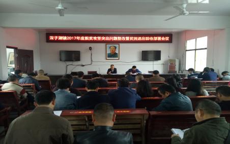 深子湖镇召开2017年度脱贫攻坚突出问题整改暨贫困退出验收部署会议